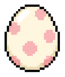 Pink spotted egg